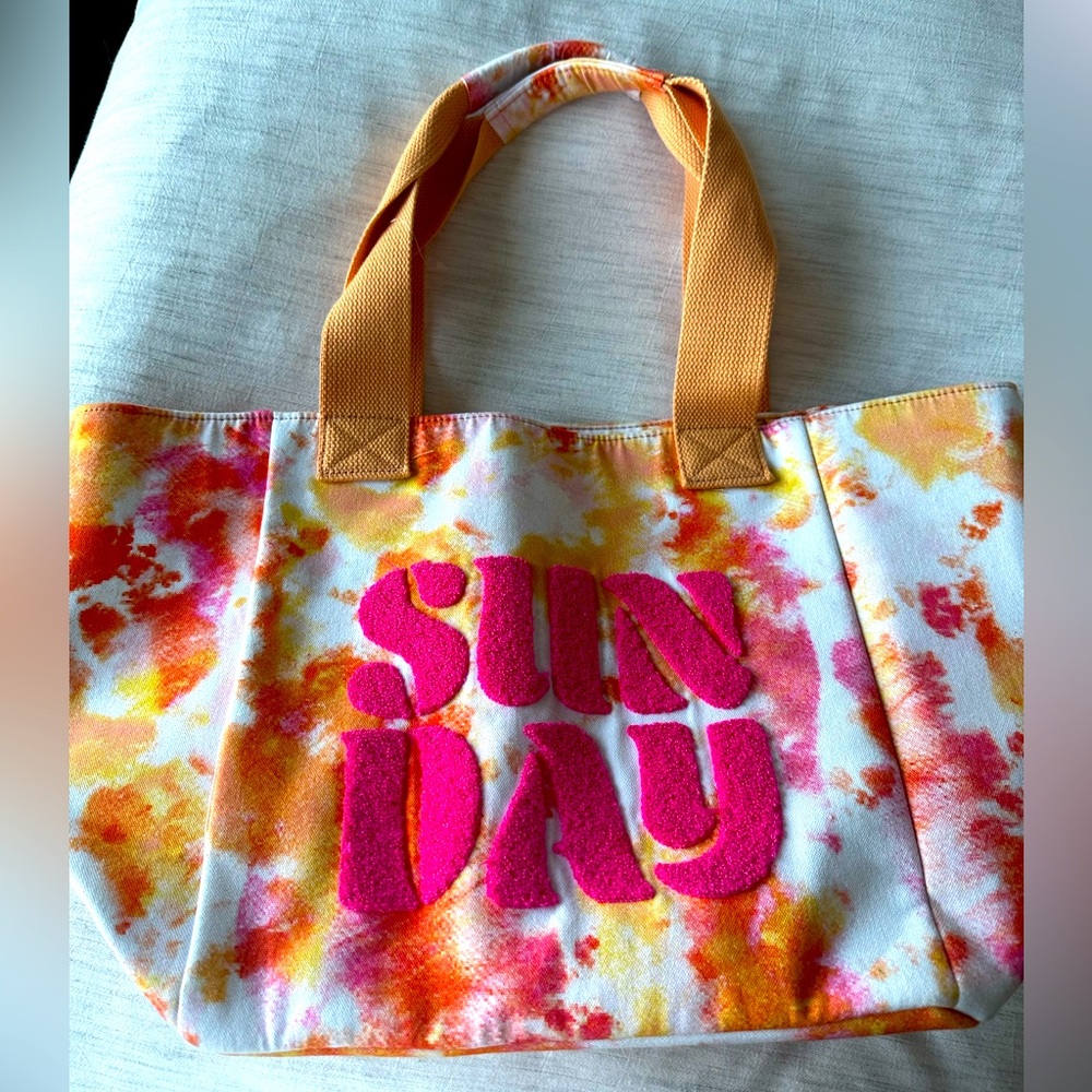 Aerie SUN DAY tie dye tote